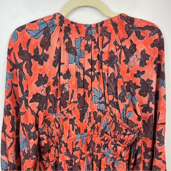 New Ulla Johnson Sefia Long-Sleeve Pleated Mini Dress, Size 4 - Picture 12 of 16